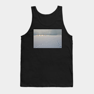 Footprints in the snow Tank Top